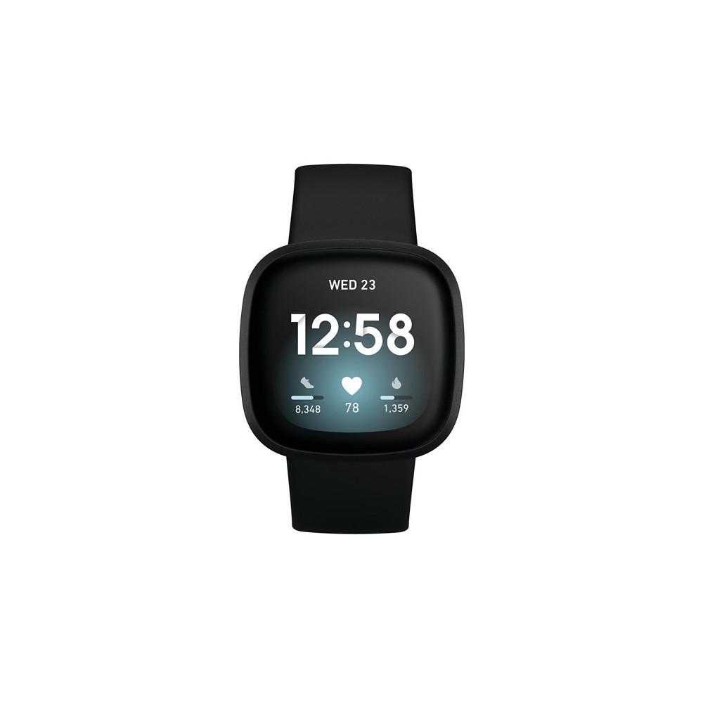 商品Fitbit|Versa 3 Black Strap Smart Watch 39mm,价格¥1474,第4张图片详细描述