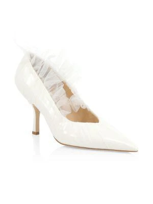 商品Midnight 00|Ruched Tulle & Satin Pumps,价格¥2537,第2张图片详细描述