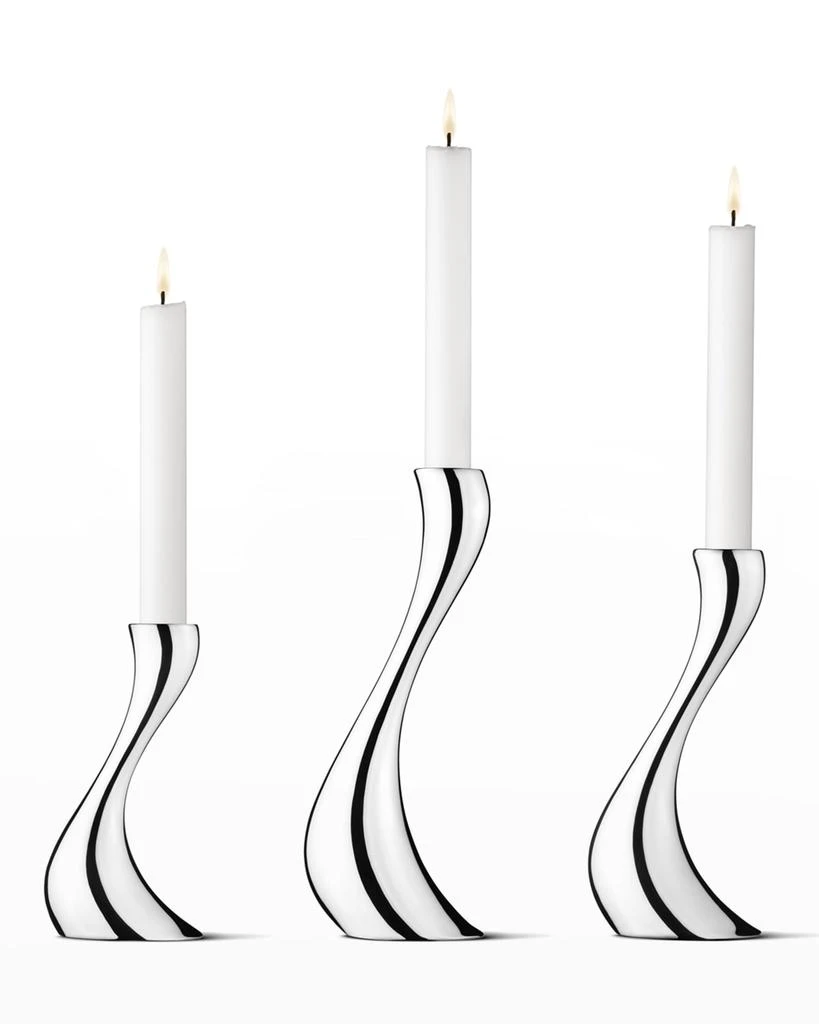 商品Georg Jensen|Cobra Candleholders, 3-Piece Set,价格¥1932,第1张图片