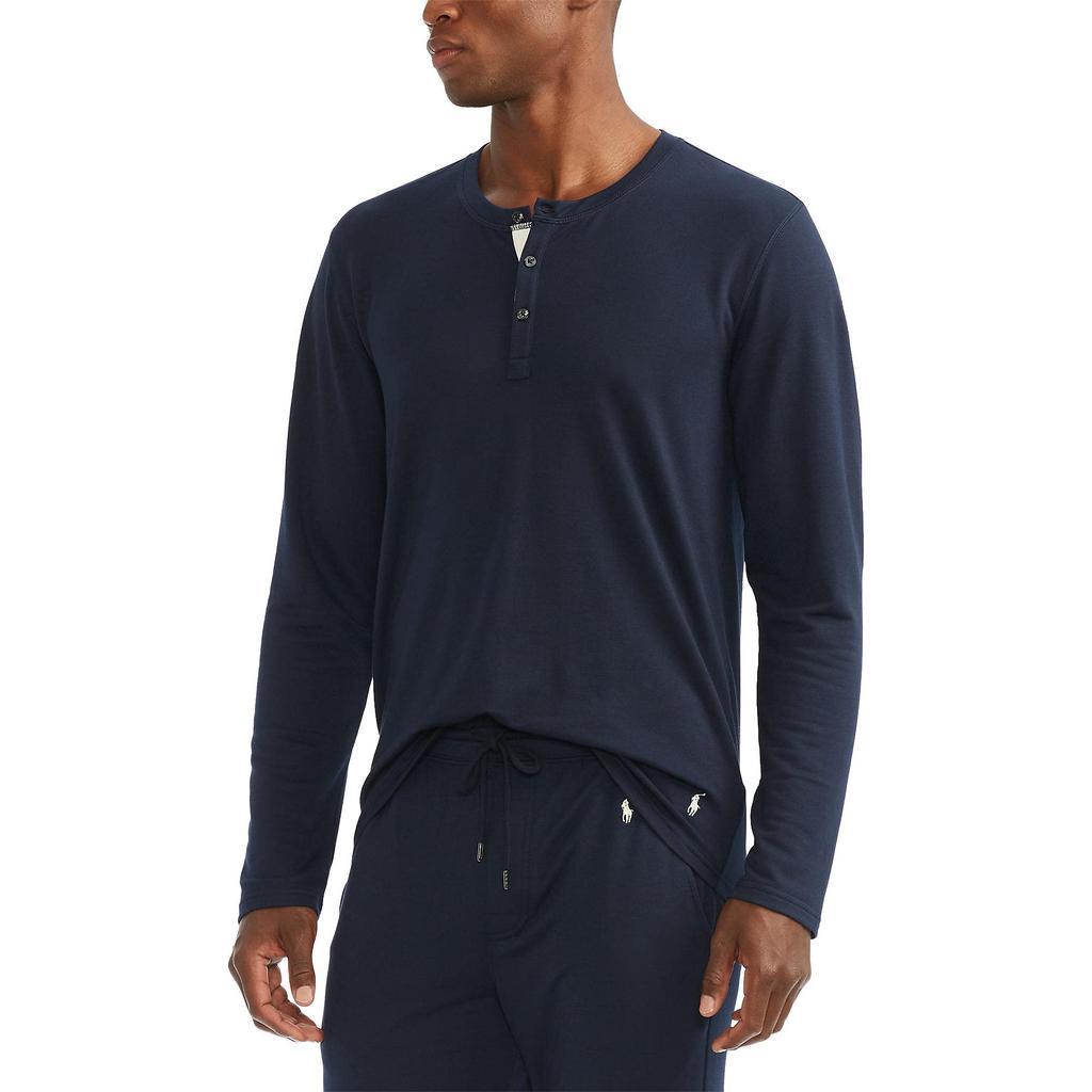 商品Ralph Lauren|Mini Terry Long Sleeve Sleepwear Henley,价格¥325,第1张图片