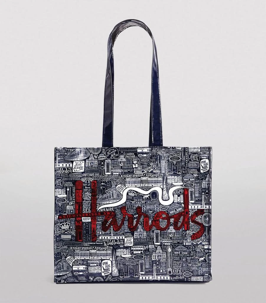商品Harrods|Picture Font Shoulder Bag,价格¥393,第3张图片详细描述