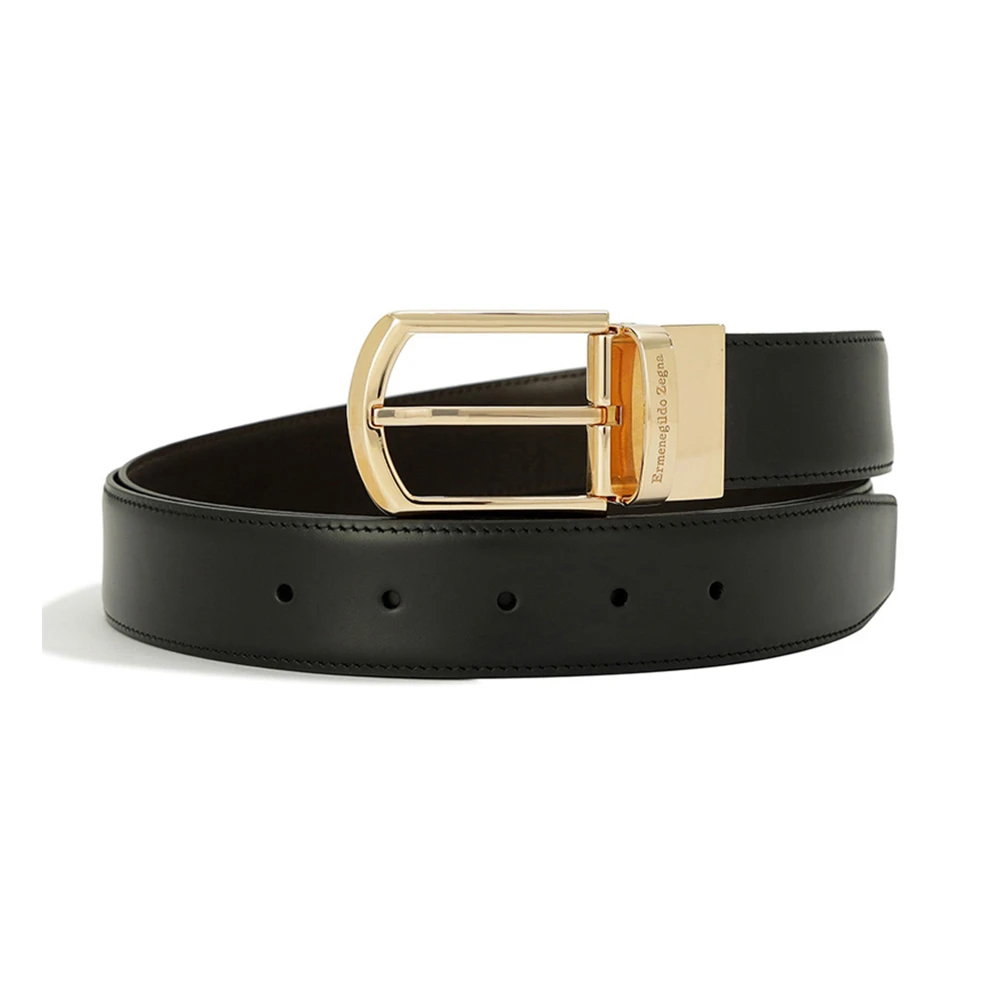 商品[国内直发] Zegna|ZEGNA 黑色男士腰带 BMAJ2L-9299-NER,价格¥1413,第1张图片