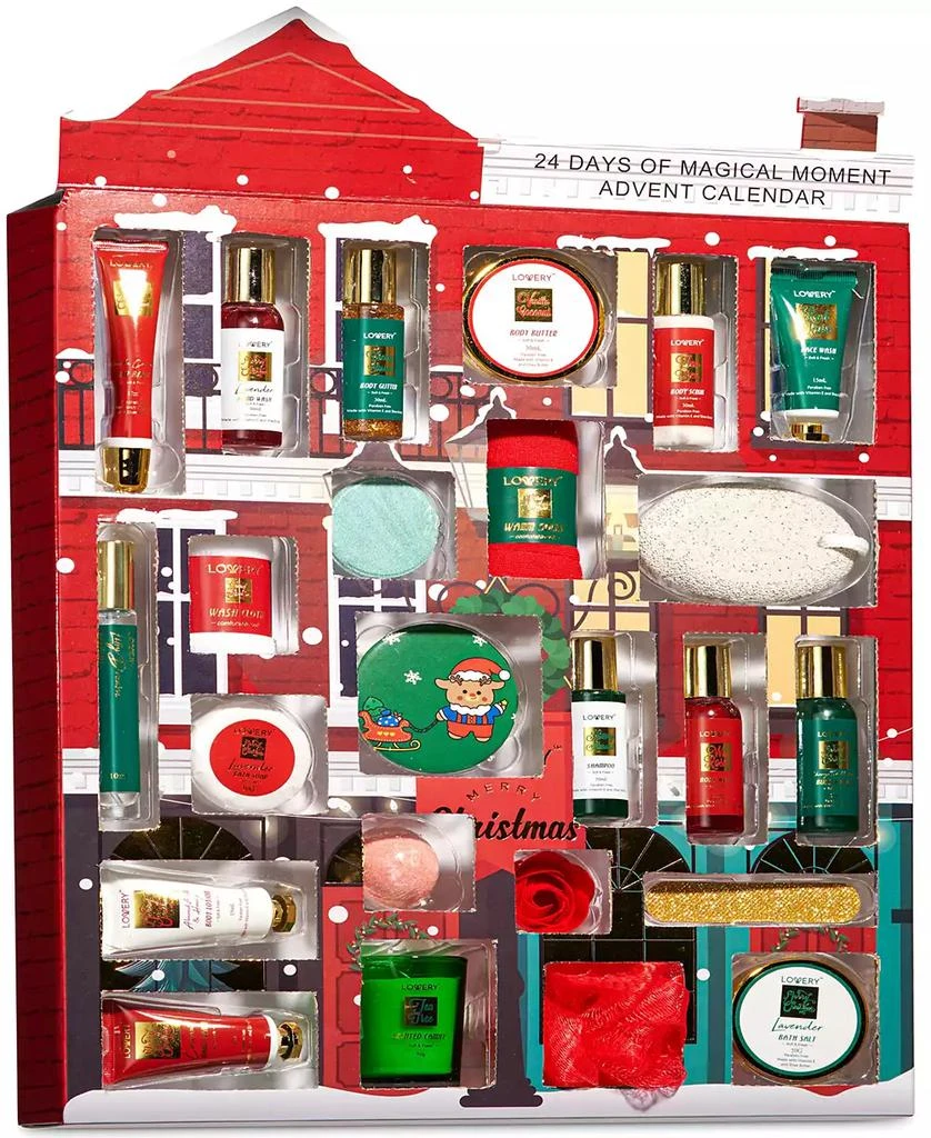 商品Lovery|24-Pc. Limited-Edition Advent Calendar Beauty, Bath & Body Care Gift Set,价格¥365,第1张图片