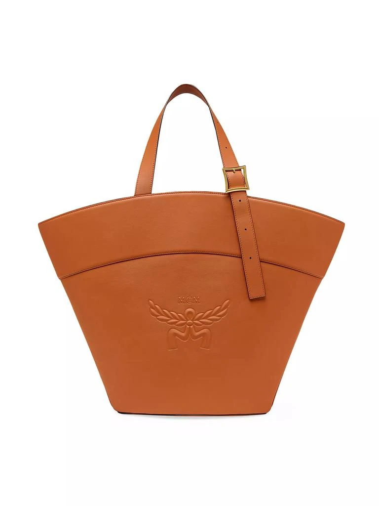 商品MCM|Lauretos Large Leather Shopper Tote Bag,价格¥9390,第1张图片