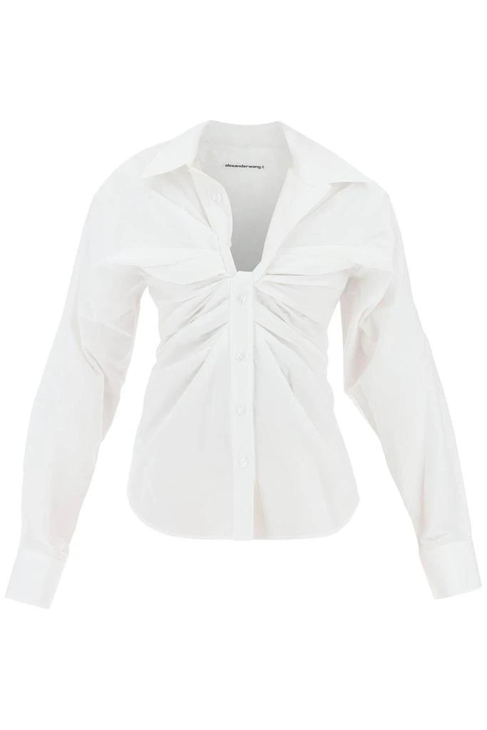 商品Alexander Wang|POPLIN SHIRT WITH KNOT PLACKET,价格¥1056,第1张图片