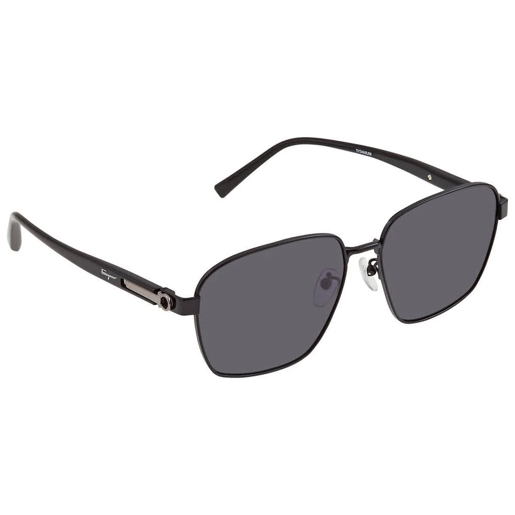 商品Salvatore Ferragamo|Salvatore Ferragamo Dark Grey Square Mens Sunglasses SF502SA 001 61,价格¥596,第1张图片