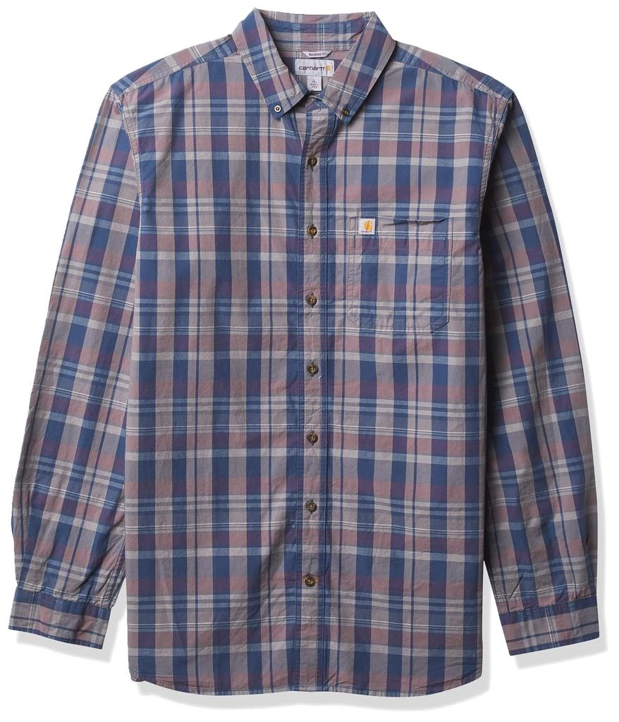 商品Carhartt|Men's Petite Relaxed Fit Cotton Long-Sleeve Plaid Shirt,价格¥301,第1张图片