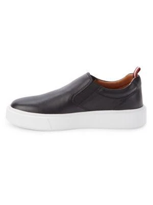 商品Bally|Leather Slip On Sneakers,价格¥2201,第4张图片详细描述