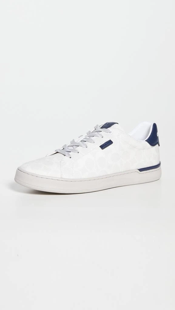 商品Coach|Coach New York Lowline Signature Low Top Sneakers,价格¥614,第3张图片详细描述