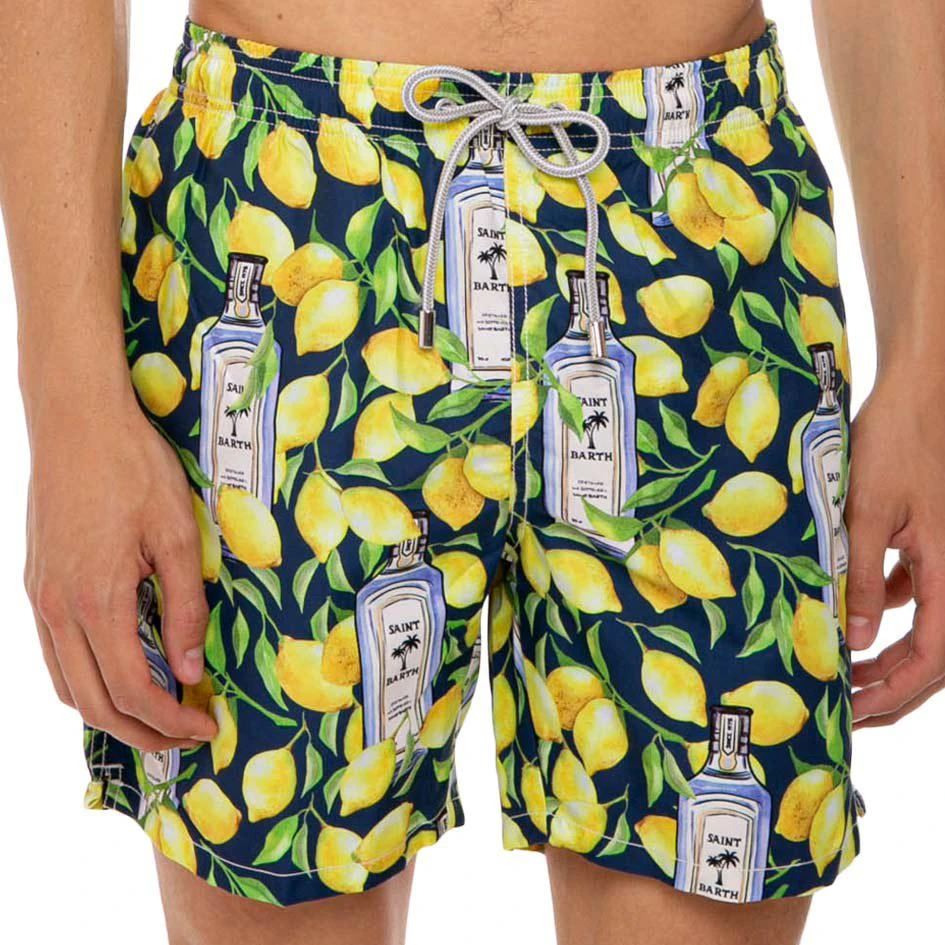 商品Mc2 Saint Barth|MC2 Saint Barth Man Classic Swim Shorts With Gin Lemon Print,价格¥1056,第3张图片详细描述