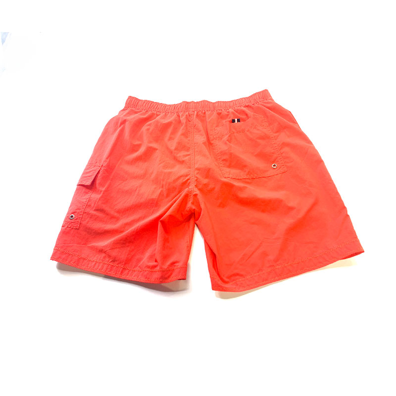 汤米希尔费格男士短裤沙滩裤夏季运动纯棉透气五分裤宽松纯色商品第2张图片规格展示