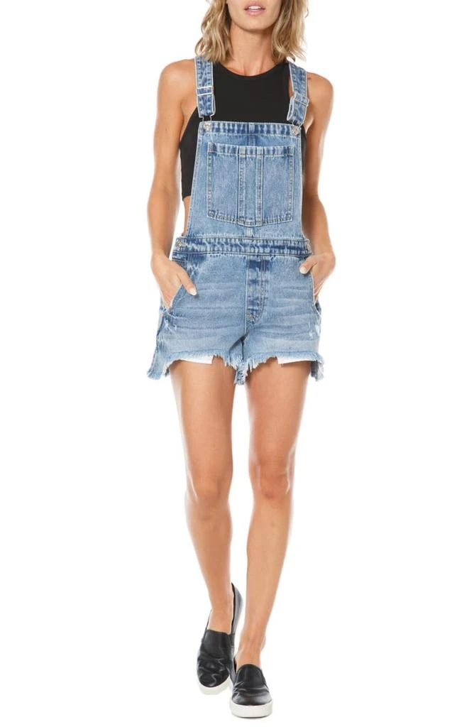 商品Juicy Couture|Distressed Denim Overalls,价格¥368,第1张图片