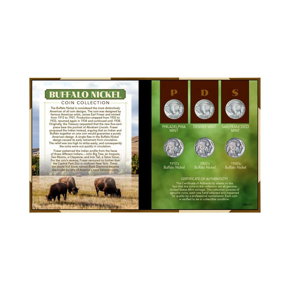 商品American Coin Treasures|Buffalo Nickel Coin Set,价格¥830,第1张图片