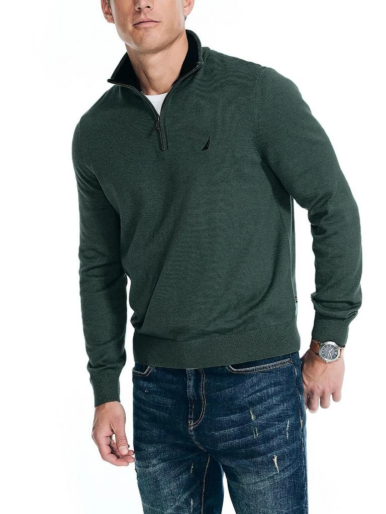 商品Nautica|Mens Knit 1/4 Zip Pullover Sweater,价格¥302,第1张图片