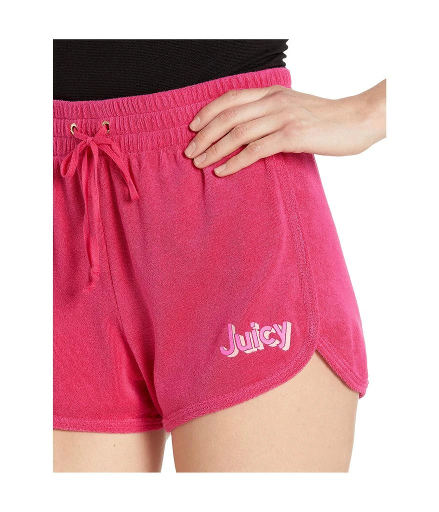 商品Juicy Couture|Juicy A Gogo Microterry Logo Shorts,价格¥185,第4张图片详细描述