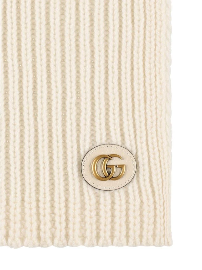 商品Gucci|Double G Wool & Cashmere Scarf,价格¥3746,第2张图片详细描述