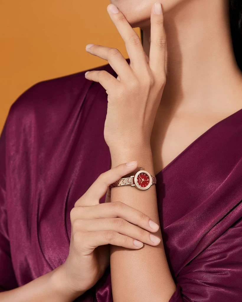 商品Lola Rose|Lola Rose Dainty Watch for Women: Rose Gloden Watch, Genuine Stainless Steel Strap, Wrapped by Stylish Gift Box - Vintage Present for Small Wrists,价格¥989,第5张图片详细描述