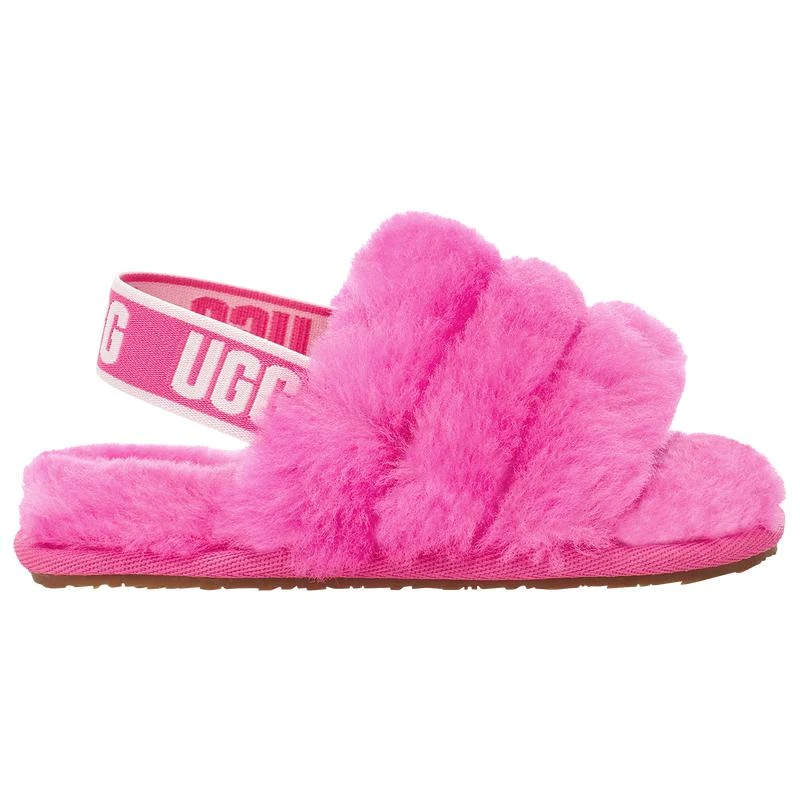 商品UGG|UGG Fluff Yeah Slides - Girls' Toddler,价格¥223,第1张图片