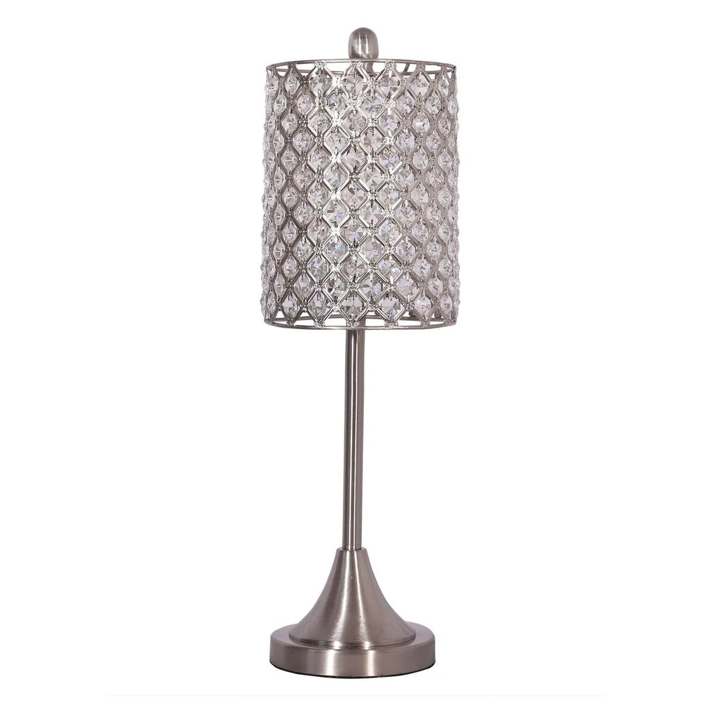 商品Homezia|Set Of Two Metal Table Lamps With Crystal Bead Shade,价格¥1795,第1张图片