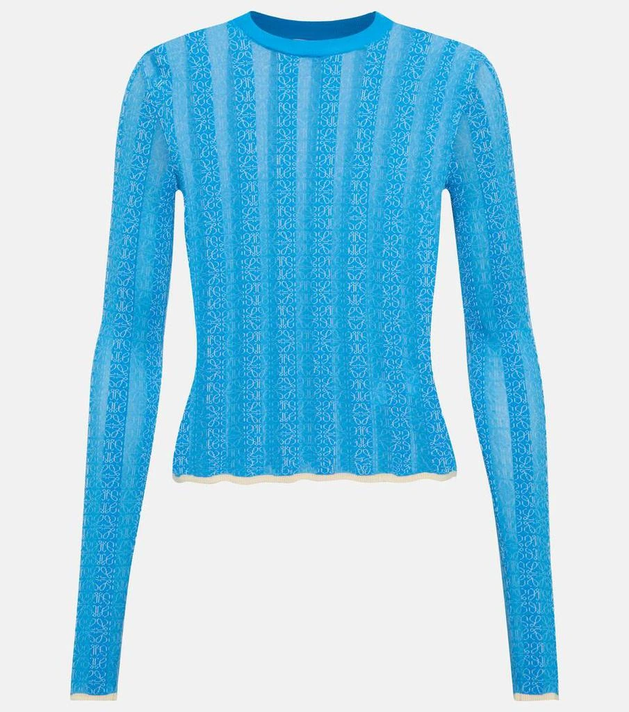 商品Loewe|Anagram jacquard striped top,价格¥5828,第1张图片