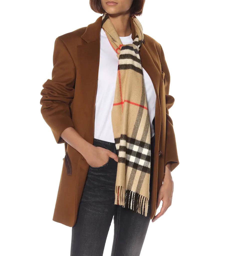 Giant Check cashmere scarf商品第2张图片规格展示