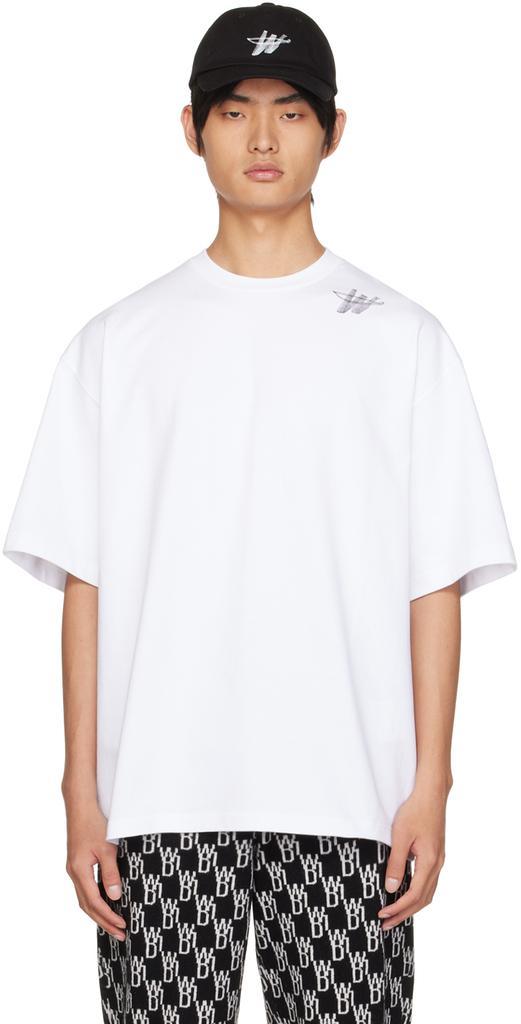 商品We11done|White Printed T-Shirt,价格¥599,第1张图片