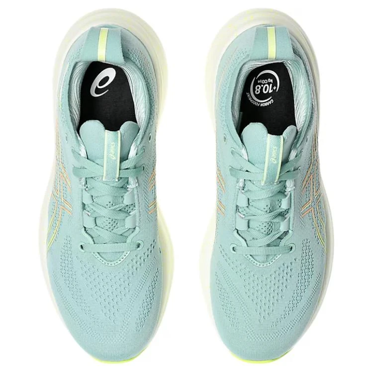 商品[国内直发] Asics|GEL-NIMBUS 26 耐磨透气减震防滑耐磨透气 低帮 长跑跑步鞋 女款 绿色,价格¥1100,第5张图片详细描述