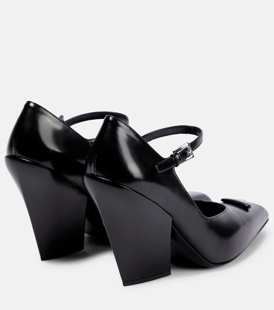 商品Prada|Logo leather pumps,价格¥9188,第3张图片详细描述