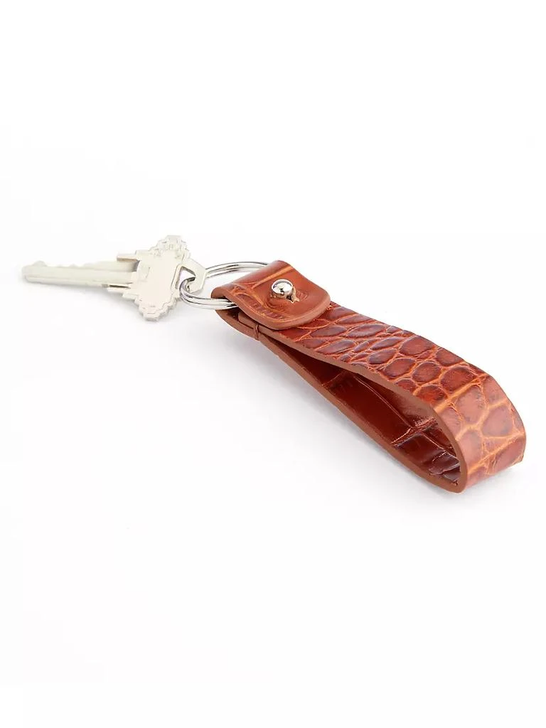 商品ROYCE New York|Croc-Embossed Leather Keychain,价格¥595,第2张图片详细描述