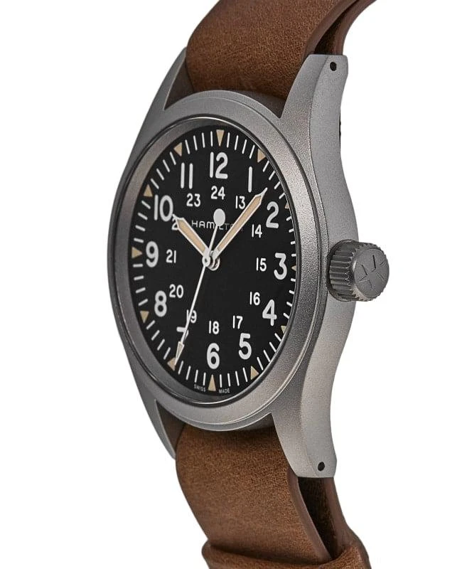 商品Hamilton|Hamilton Khaki Field Hand Wound Black Dial Men's Watch H69439531,价格¥3036,第3张图片详细描述