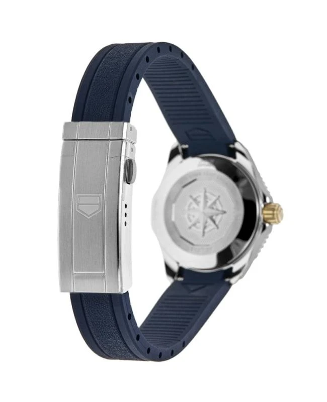 商品TAG Heuer|Tag Heuer Aquaracer Professional 200 Blue Diamond Dial Rubber Strap Women's Watch WBP2450.FT6215,价格¥30253,第4张图片详细描述