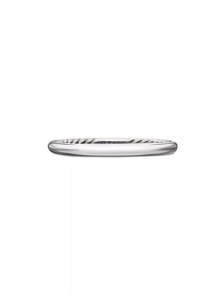 商品David Yurman|DY Eden Band Ring in Platinum, 2MM,价格¥9033,第1张图片