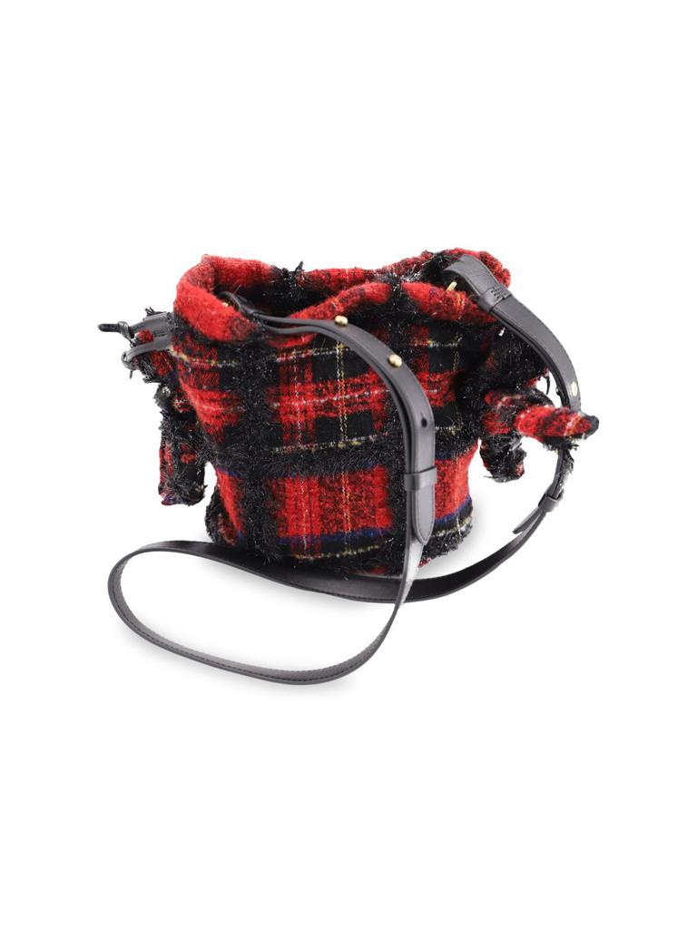 商品[二手商品] Simone Rocha|Simone Rocha Tartan Bow Pouch Bag In Multicolor Wool,价格¥2122,第5张图片详细描述