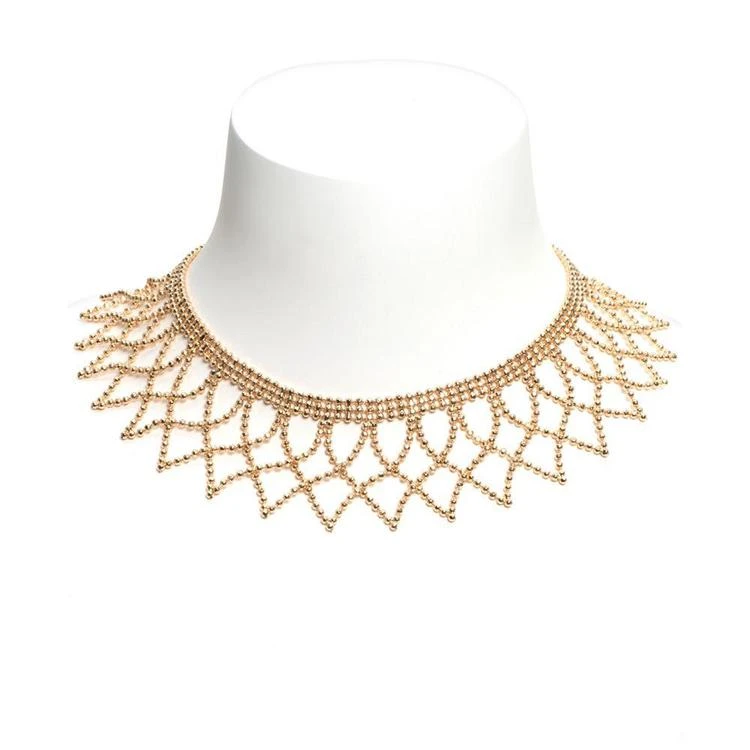 商品Anne Klein|Crochet Chain Statement Choker Necklace,价格¥103,第3张图片详细描述