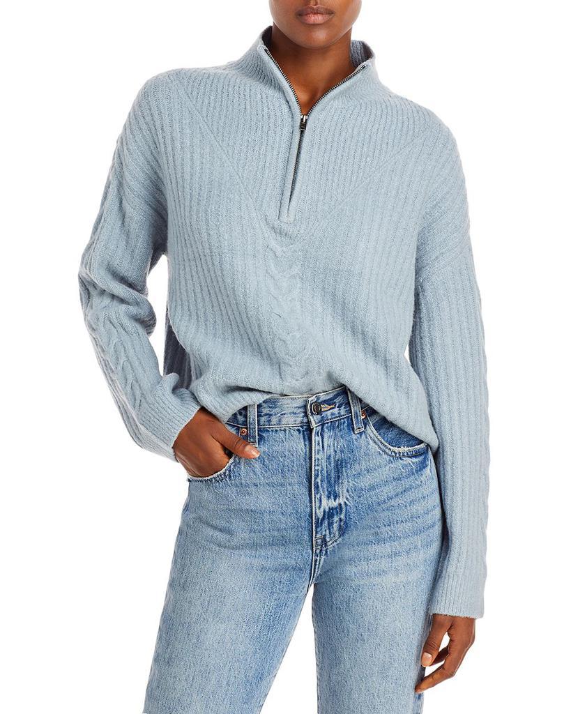 商品AQUA|Quarter Zip Knit Sweater - 100% Exclusive,价格¥662,第1张图片