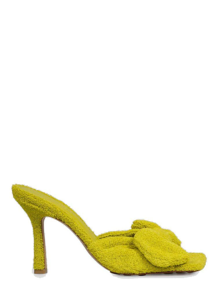 商品Bottega Veneta|Bottega Veneta Bow Detailed Heeled Slides,价格¥4446,第1张图片