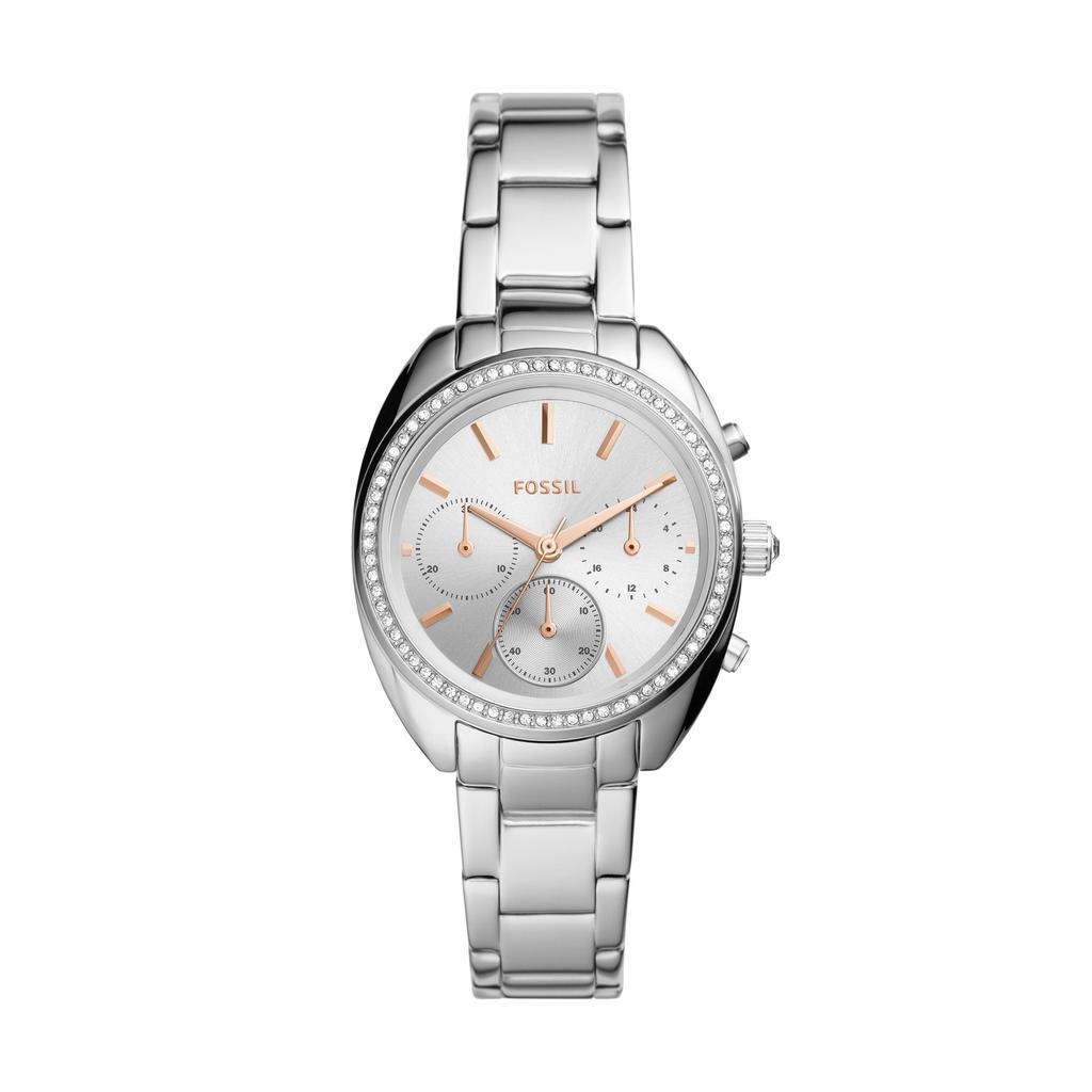 商品Fossil|Fossil Women's Vale Chronograph, Stainless Steel Watch,价格¥637,第1张图片