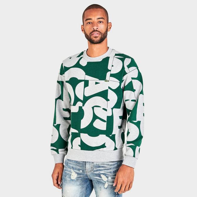 Men's Lacoste Heritage Graphic Print Crewneck Sweatshirt商品第1张图片规格展示