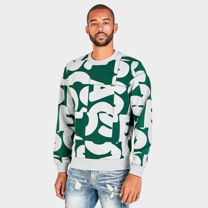 商品Lacoste|Men's Lacoste Heritage Graphic Print Crewneck Sweatshirt,价格¥809,第1张图片