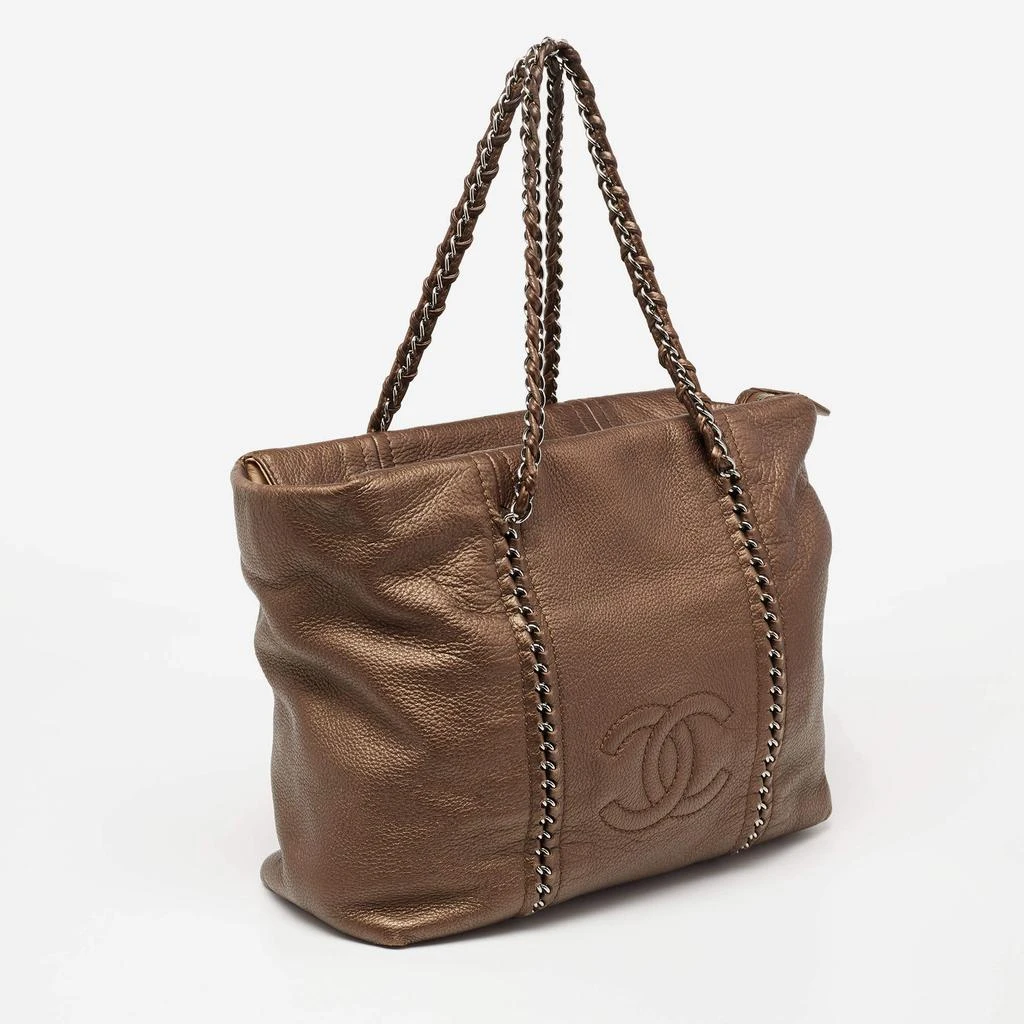 商品[二手商品] Chanel|Chanel Bronze Leather Medium Modern Chain Tote,价格¥8084,第3张图片详细描述