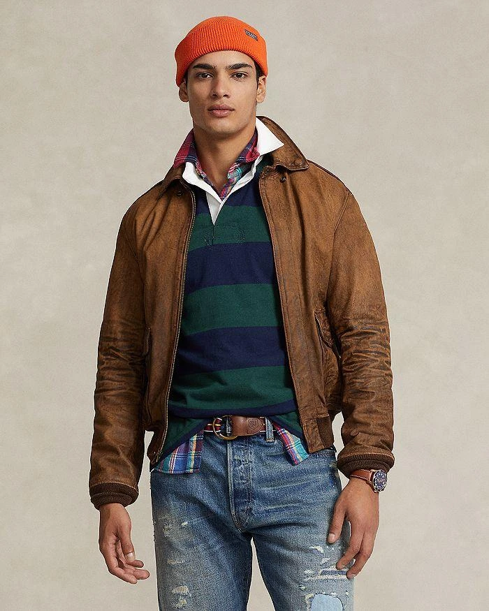 商品Ralph Lauren|Leather Flight Jacket,价格¥4543,第1张图片