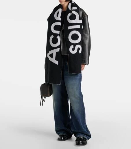 商品Acne Studios|Toronty wool-blend jacquard scarf,价格¥1702,第3张图片详细描述