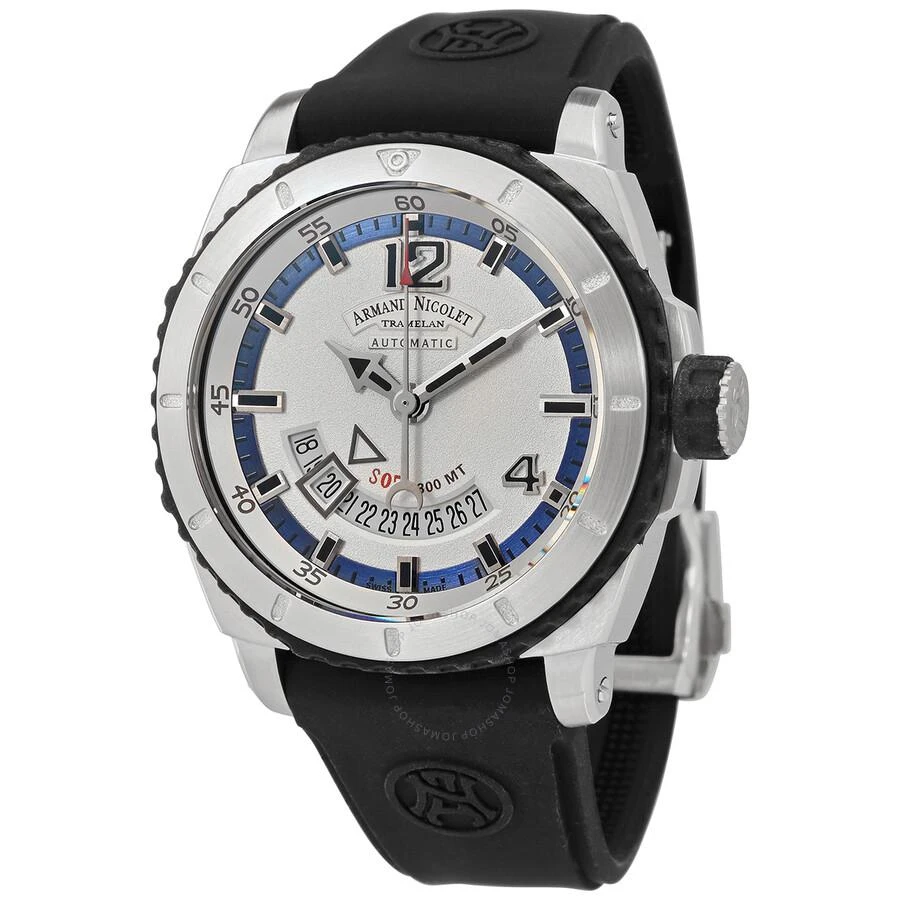 商品Armand Nicolet|Melrose Collection SH5 Automatic Silver Dial Men's Watch A713BGN-AK-GG4710N,价格¥5399,第1张图片