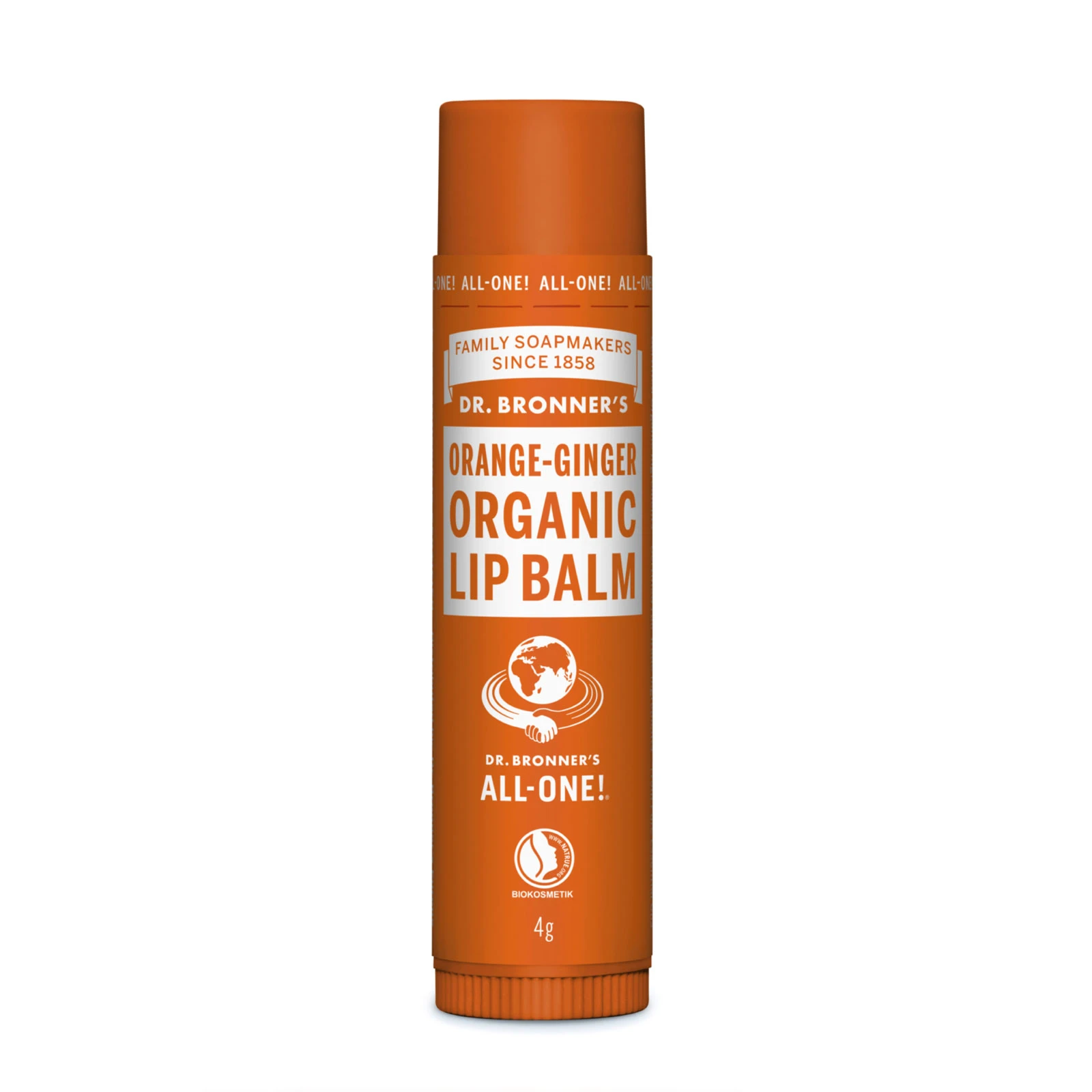 商品Dr. Bronner's|Dr Bronner's 布朗博士 有机香橙生姜润唇膏 4g,价格¥42,第1张图片