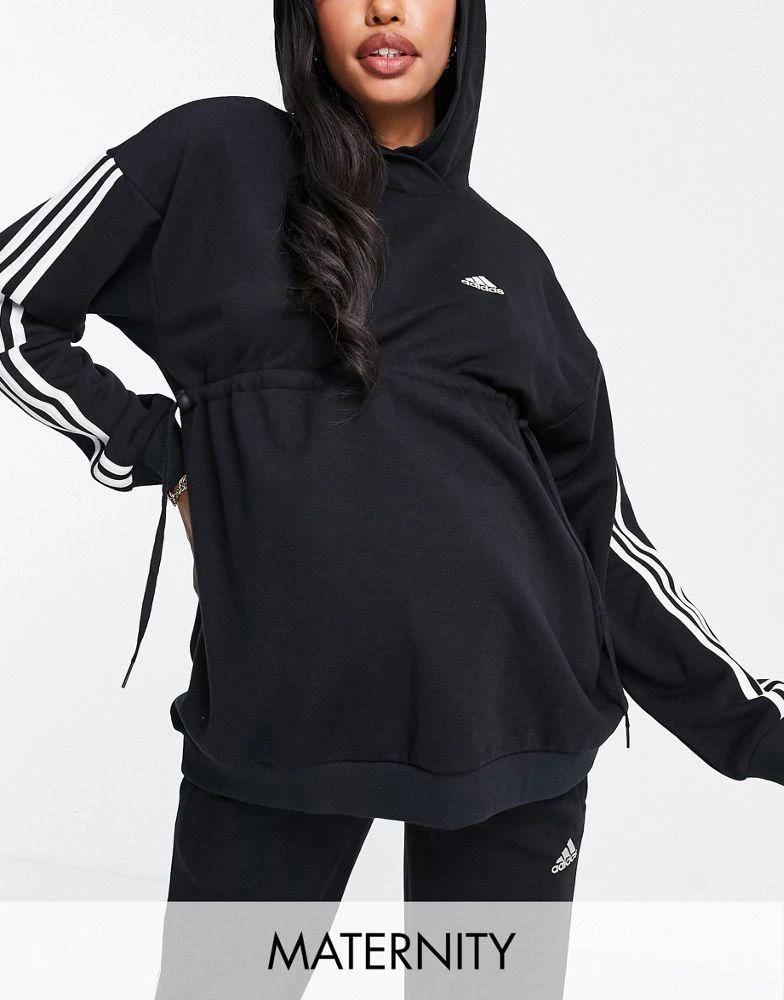 商品Adidas|adidas Sportswear Maternity hoodie in black,价格¥201,第1张图片