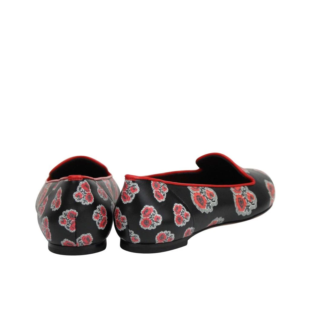 商品Alexander McQueen|Alexander McQueen Women's Rose Pattern  Leather Slipper Shoes,价格¥2433,第5张图片详细描述