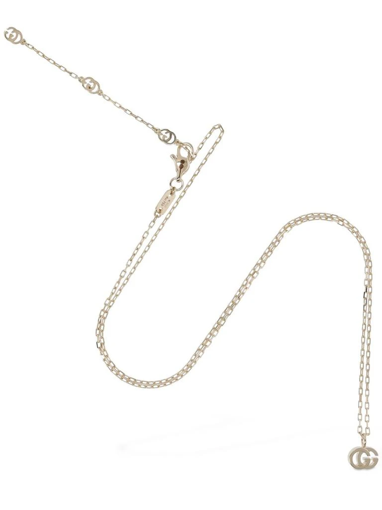 商品Gucci|18kt Gold Gg Running Necklace,价格¥8034,第2张图片详细描述