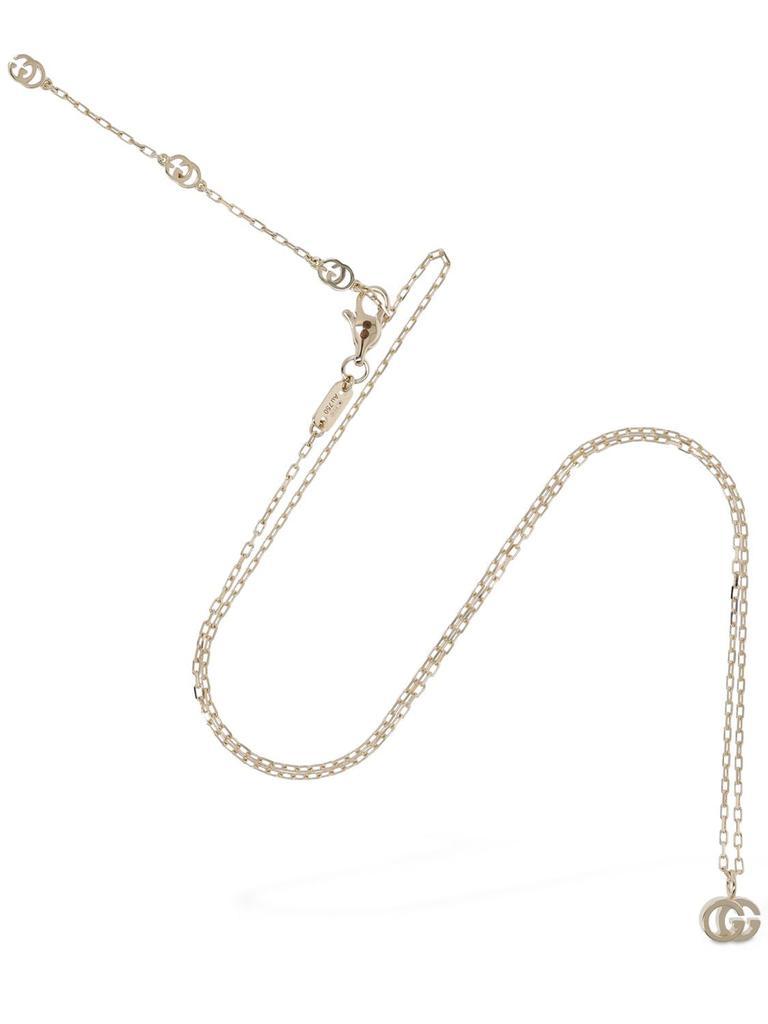 商品Gucci|18kt Gold Gg Running Necklace,价格¥7513,第4张图片详细描述