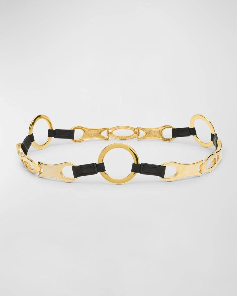 商品Streets Ahead|Golden Ring Flexible Zinc & Leather Belt,价格¥2198,第1张图片