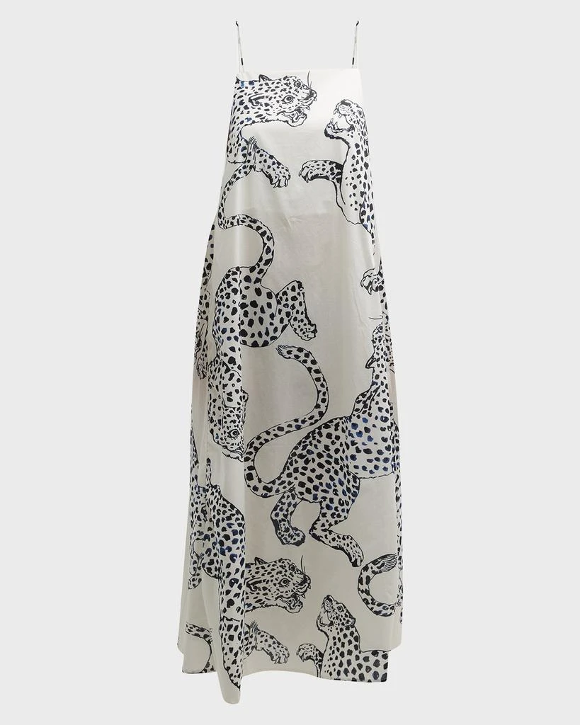 商品Desmond & Dempsey|Jaguar-Print Square-Neck Nightie,价格¥1516,第2张图片详细描述